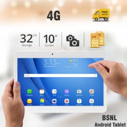BSNL A43, Tablet 10 Inch, 32GB, 4G Dual Sim, Dual Cam, Dual Core 1.5GHz, Bluetooth, Pink